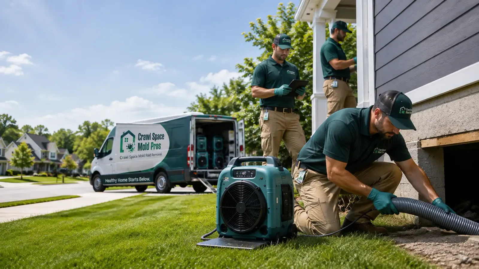 Crawl Space Mold Removal in Hampton, IA